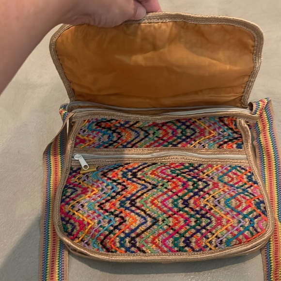 Boho M.M.M Artesanias quilted rainbow crossbody bag - Picture 2 of 4